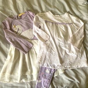 Set of Swan Outfits Size 5